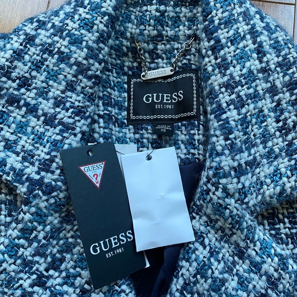 GUESS Christy peplum tweed Blazer XS BNWT - Picture 8 of 13